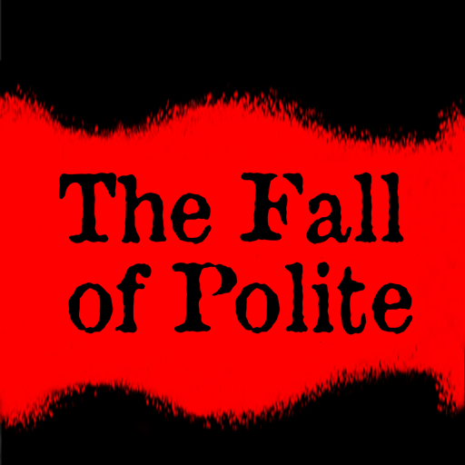 The Fall of Polite red and black icon